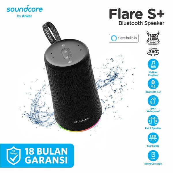 spesial Anker Soundcore Flare S Plus Portable Bluetooth Speaker - A3163 Murah