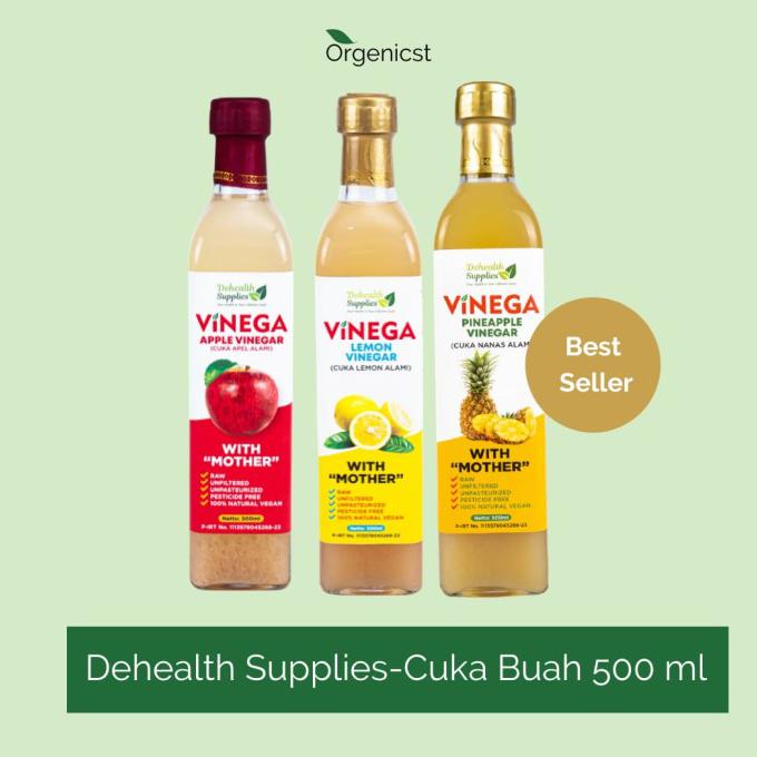 

Diskon Dehealth Supplies VINEGA CUKA APEL NANAS LEMON - Organik Organic - Lemon Big Sale