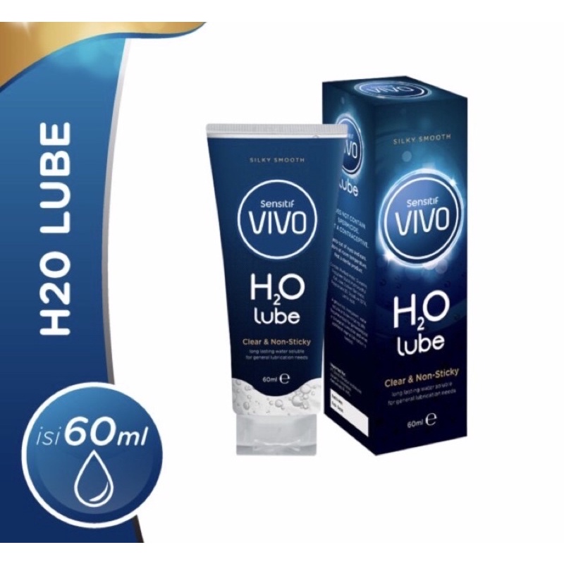 Vivo H2O lube 60 ml ( pelumas lubricant )