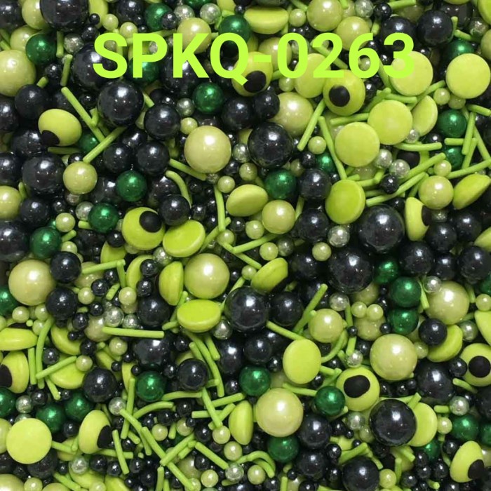 

SPKQ-0263 SPRINKLES SPRINKLE SPRINGKEL 250GR MUTIARA HITAM HIJAU DISKON GEDE