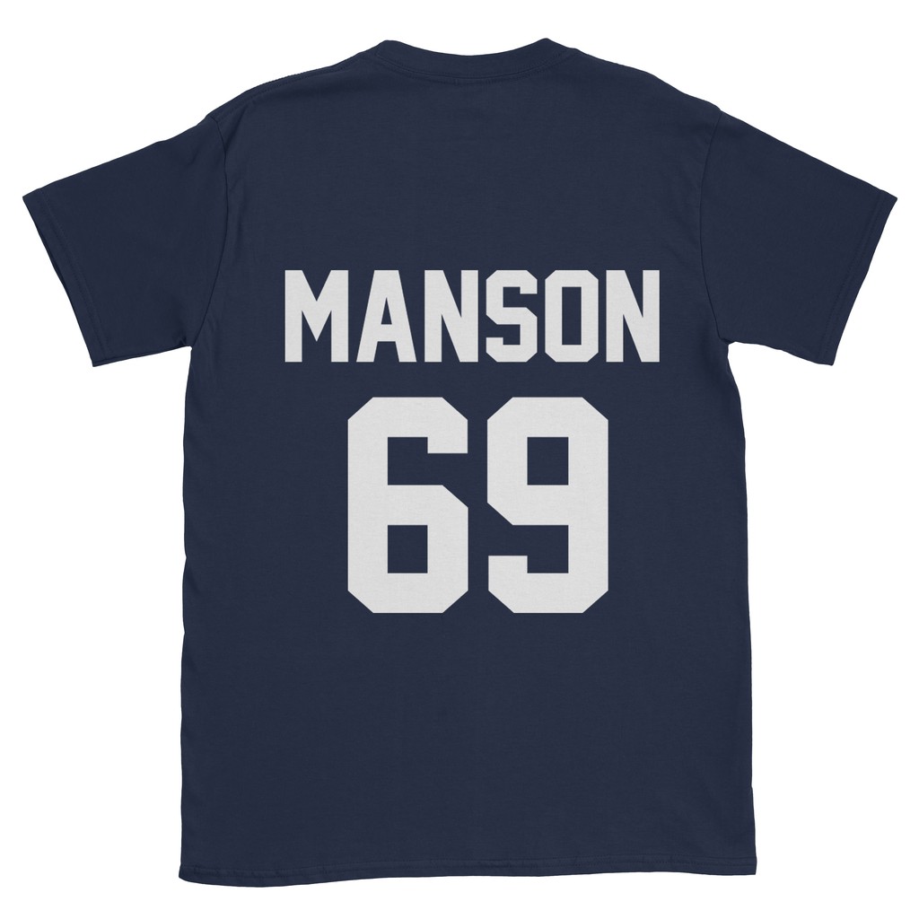 Baju Kaos Band Marilyn Manson 69 Navy