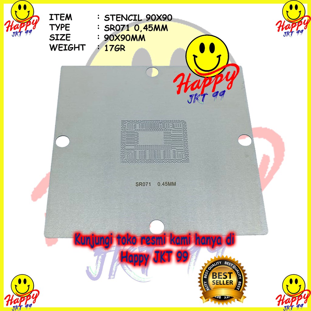 [ HAPPY JKT 99 ] STENCIL 90X90 SR04S SR071 SR0VQ Sr08n Sr109 Sr0cs I3-2310m I5 2415m