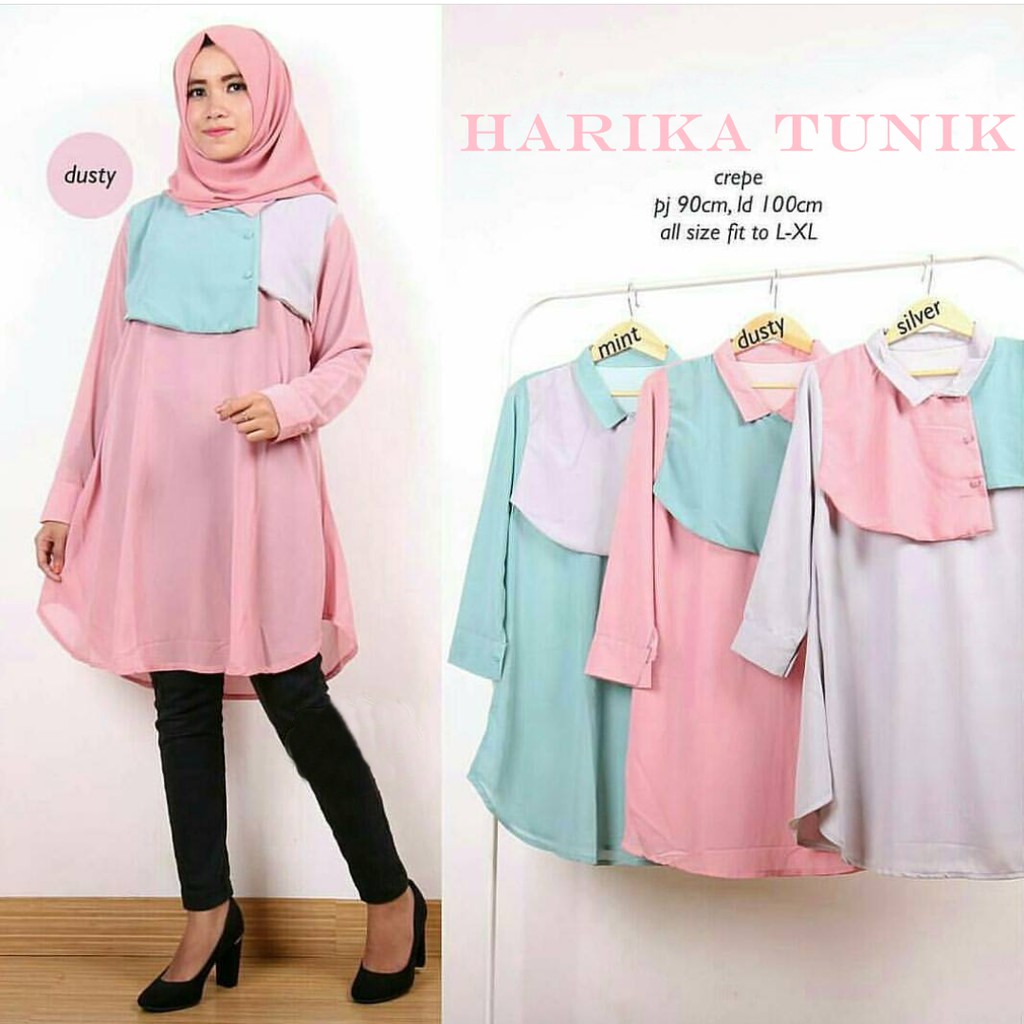 BAJU WANITA MURAH HARIKA TUNIK BAJU WANITA GROSIR TANAH ABANG