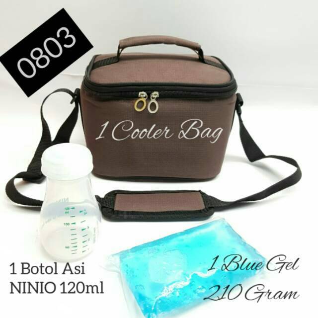 Cooler Bag Mini + 1Btl asi ninio +1 Blue gel 0803/Tas asi paket Rika 0803 s1