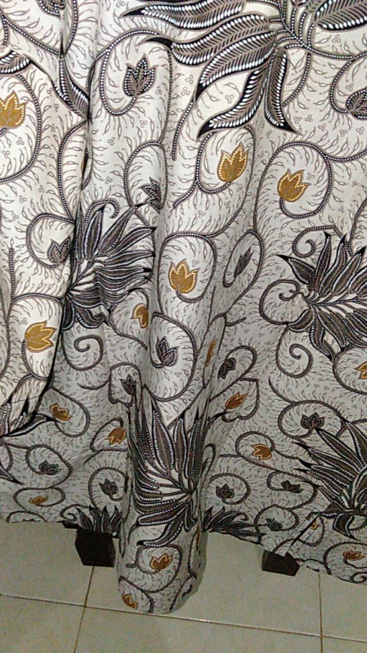 Batik Kembang Pari Lawasan Size M - Xxl Regular  Batik Solo Halus Asli Katun Primisima Full Furing