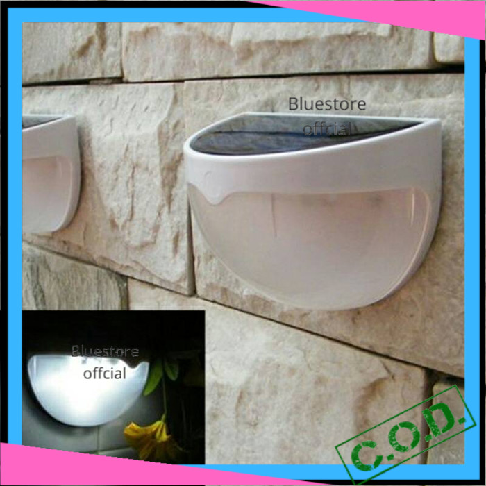 Lampu Dinding Outdoor Minimalis Tenaga Surya Teras Hias Perlengkapan Rumah Pajangan Hiasan Dinding D