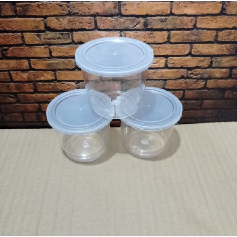 gelas puding/cup puding bening tebal 150ml @25pcs