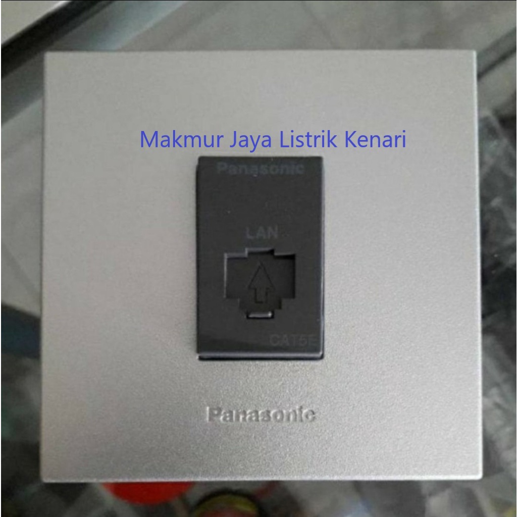 Panasonic Stop kontak / outlet data LAN cat 5E style e silver MWS