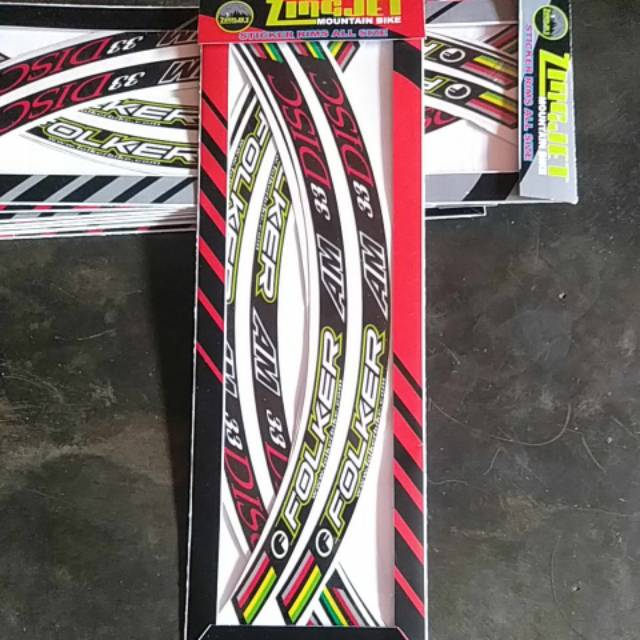 Decal rims FOLKER  untuk rims uks 26,27'5