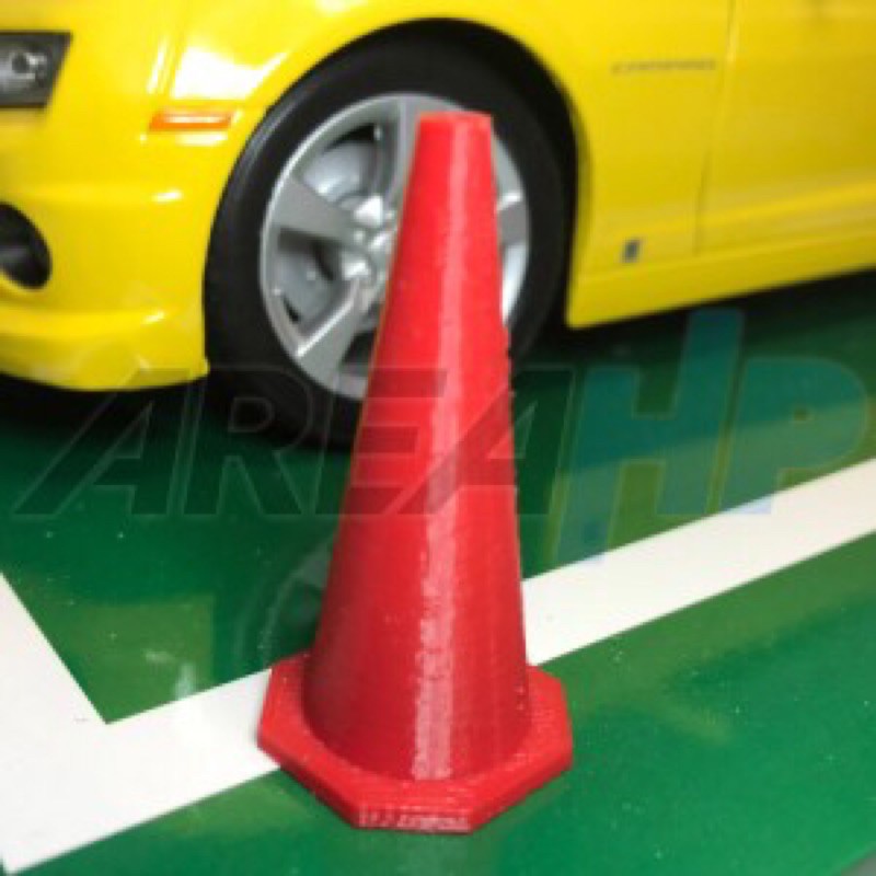 Diorama Diecast Traffic Cone Road Barrier Plastic Orange Scale 1:18/18