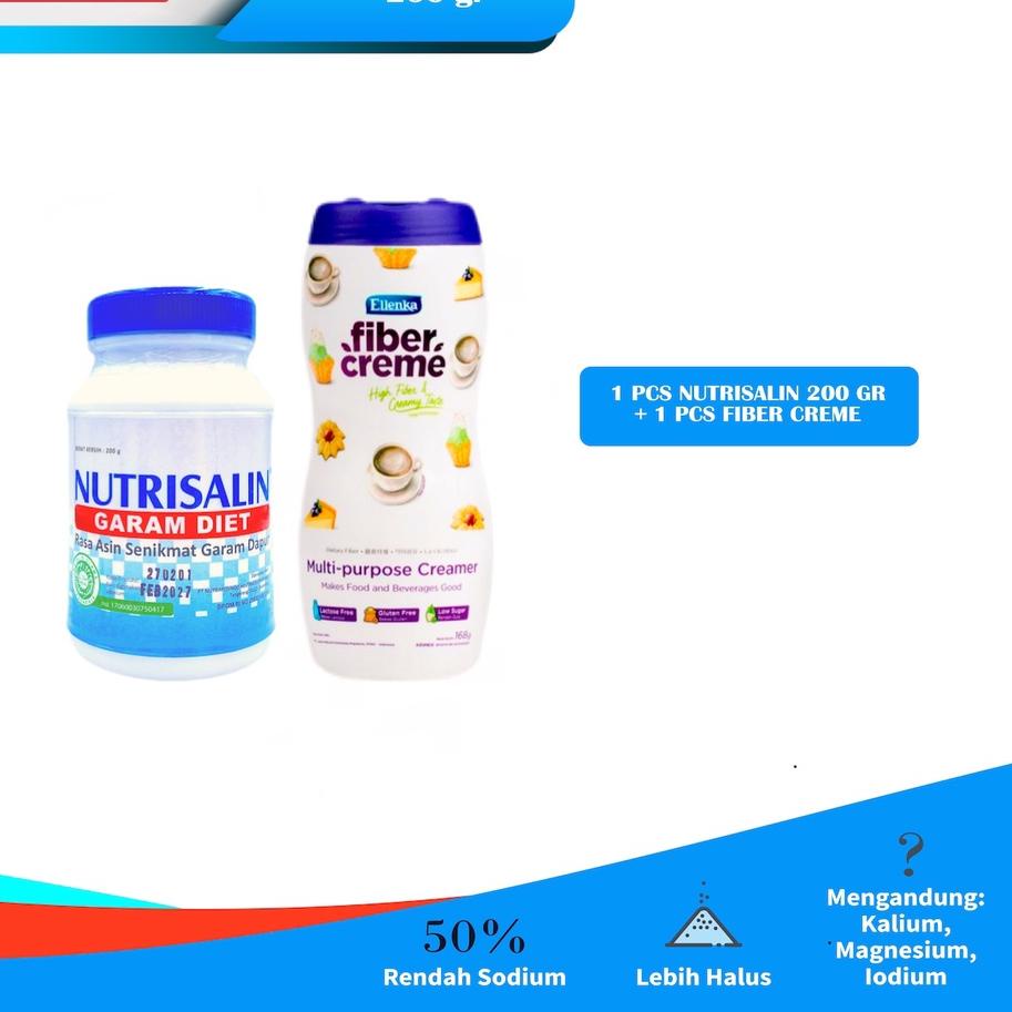 

Terjangkau Bundle C - Nutrisalin 200 gram x FiberCreme Jar 168gr !