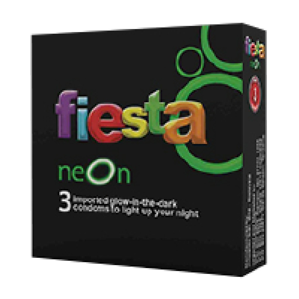 Fiesta Kondom Neon - 3 Pcs