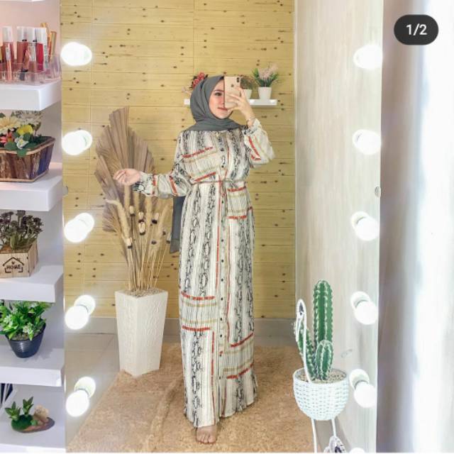 Gamis Luna import premium Bangkok Ld 110