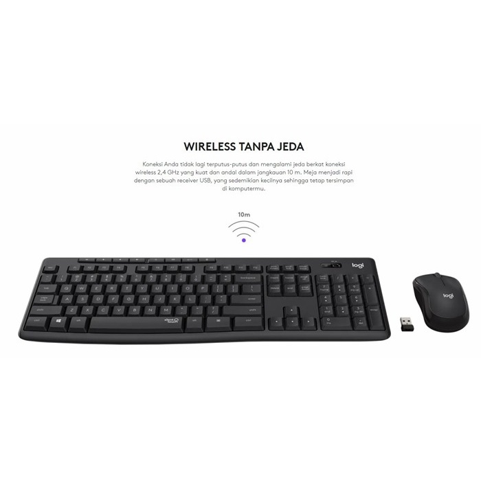 Keyboard Mouse Logitech MK295 Silent Wireless