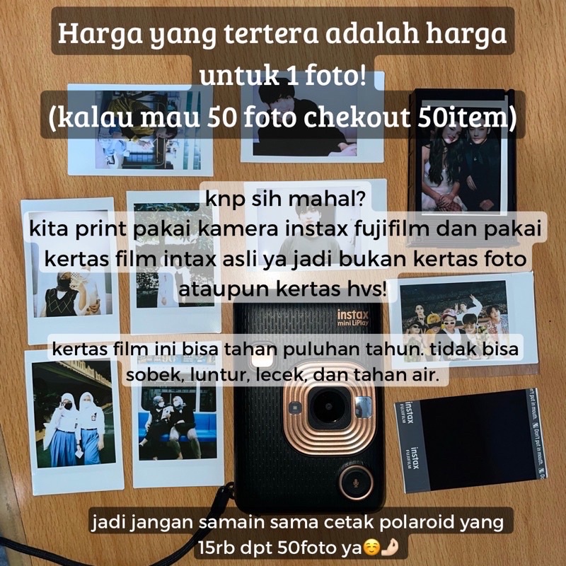 jasa cetak foto polaroid instax