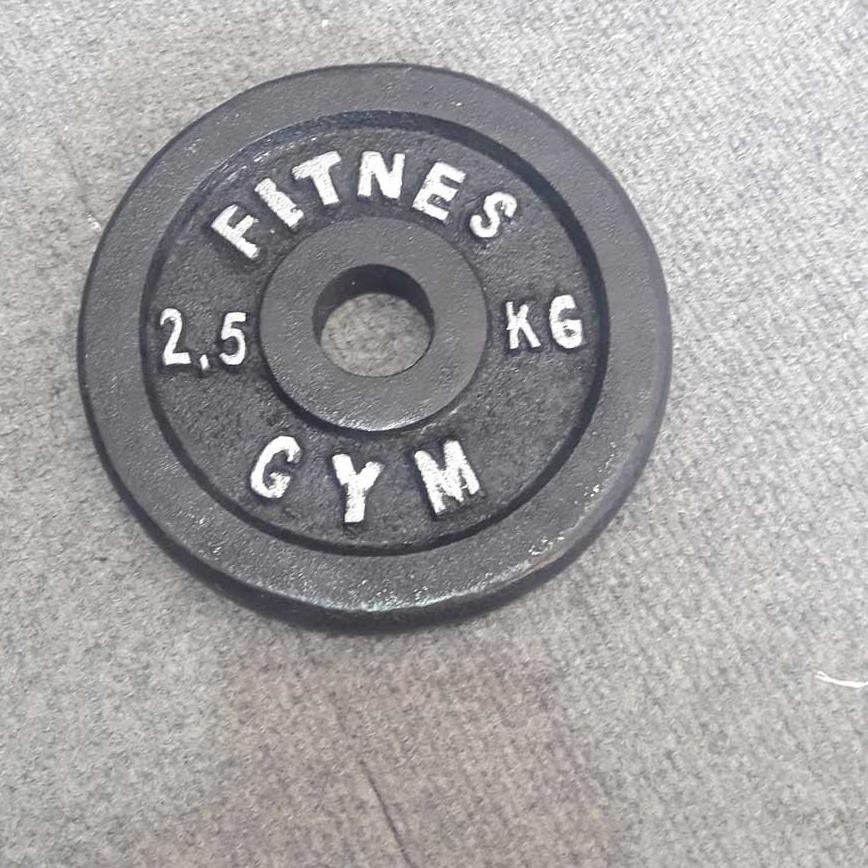 ➥ [2,5KG] Plate Besi 2,5kg - Plate Barbel Besi - Piringan besi 2,5 kg - Beban Besi ✪