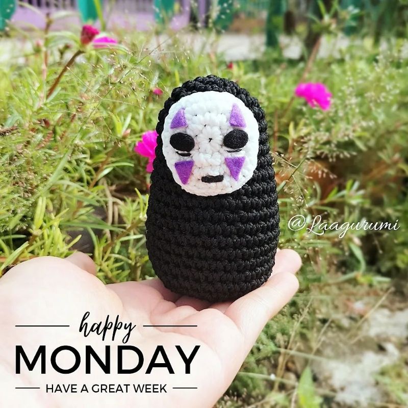 ❗Laagurumi❗Amigurumi (Boneka Rajut) No Face Kaonashi