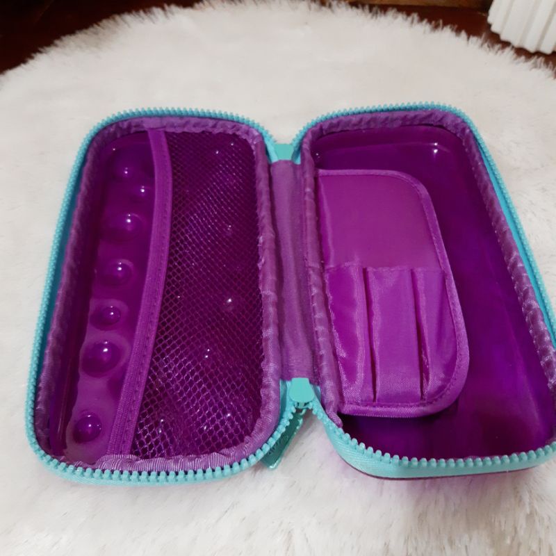 Smiggle Hardtop Pencil Xase SML Purple See Thru Kotak pinsil preloved