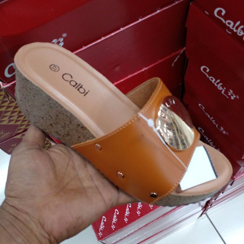 Calbi sandal wedges sandal wanita premium original
