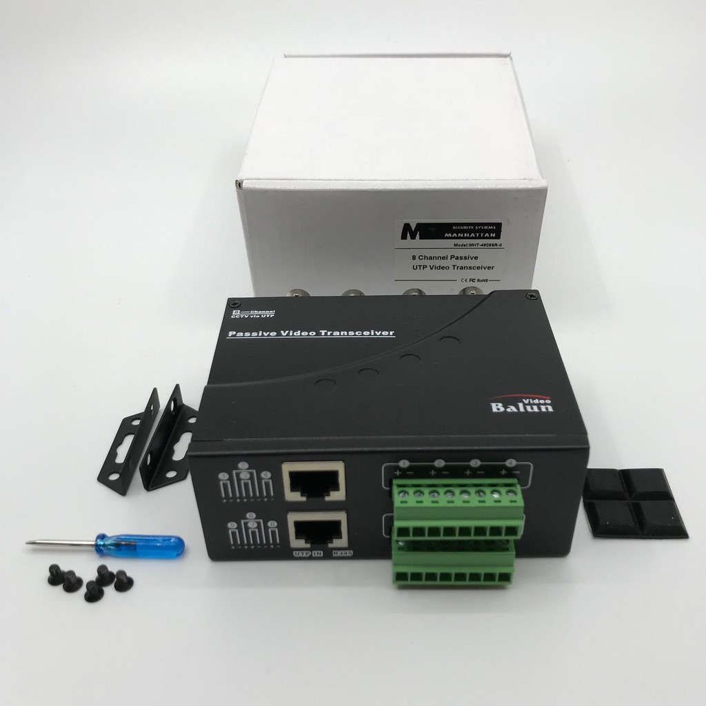 Manhattan - Video Balun HD 8 Channel Passive UTP Video Transceiver