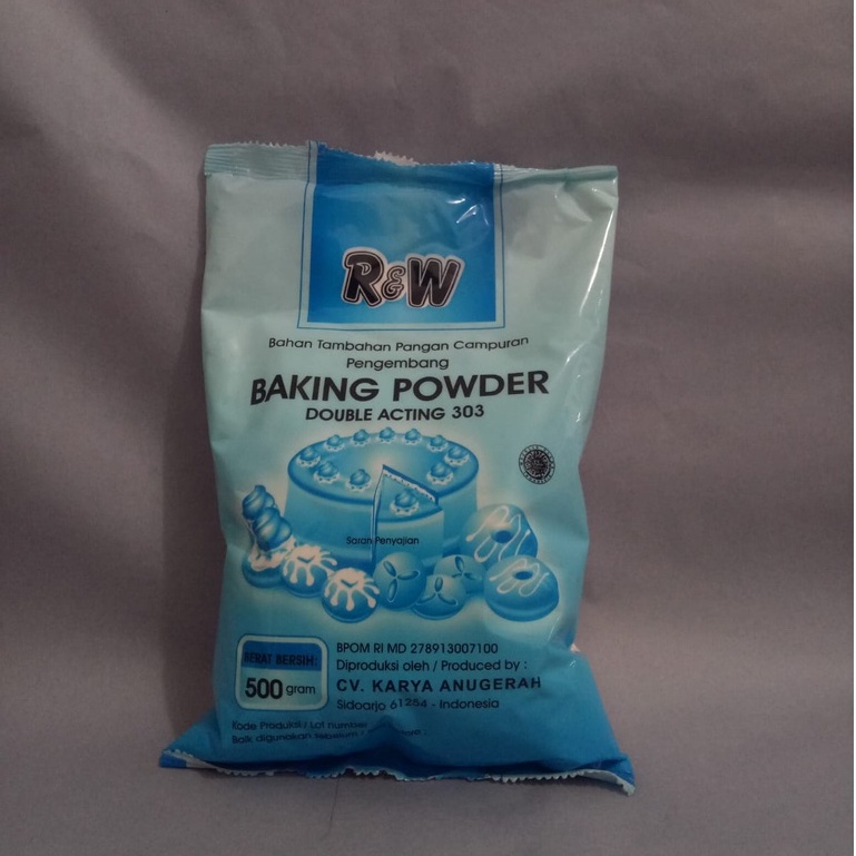 

RW BAKING POWDER DOUBLE ACTING 500GR