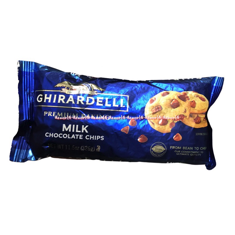 Ghirardelli Premium Baking Milk Chocolate Chip 326gr Choco Chip Coklat Cip Cokelat Tabur Untuk Kue Cookies Girardeli Ghirardeli