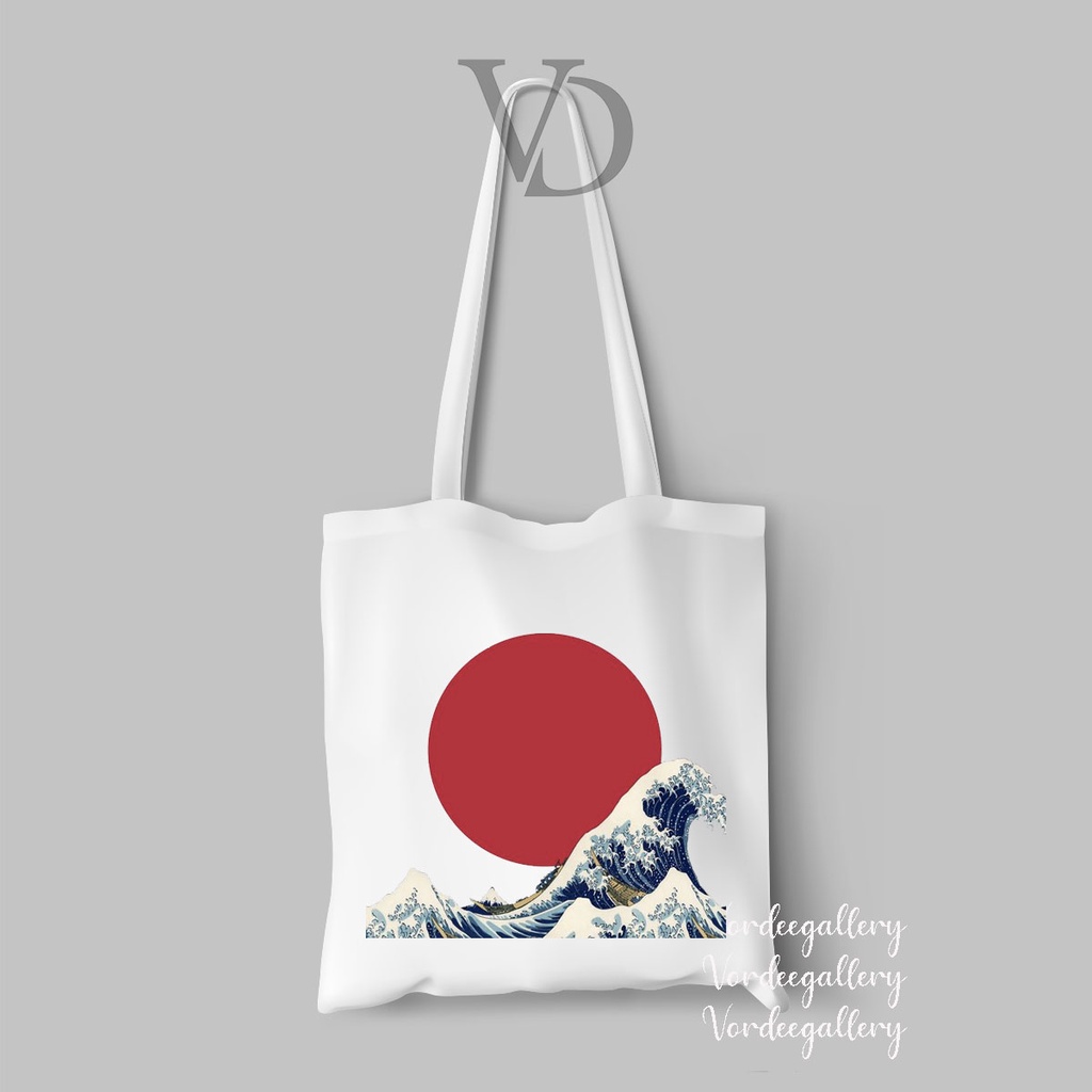 tote bag abstract art jepang / tas japan series / tas belanja aesthetic