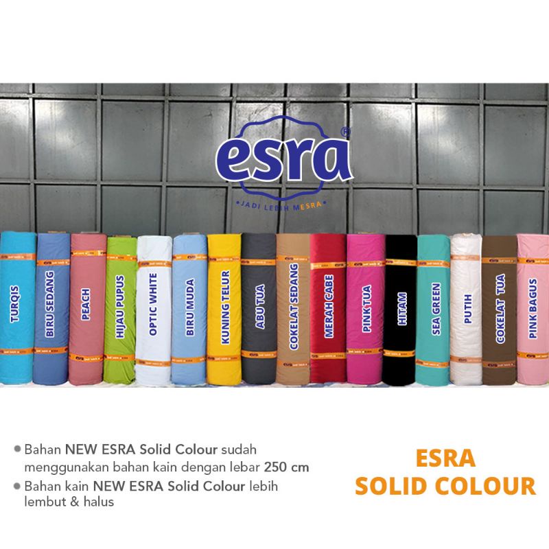 kain Sprei Meteran Bahan Katun CVC Premium Motif Polosan Esra