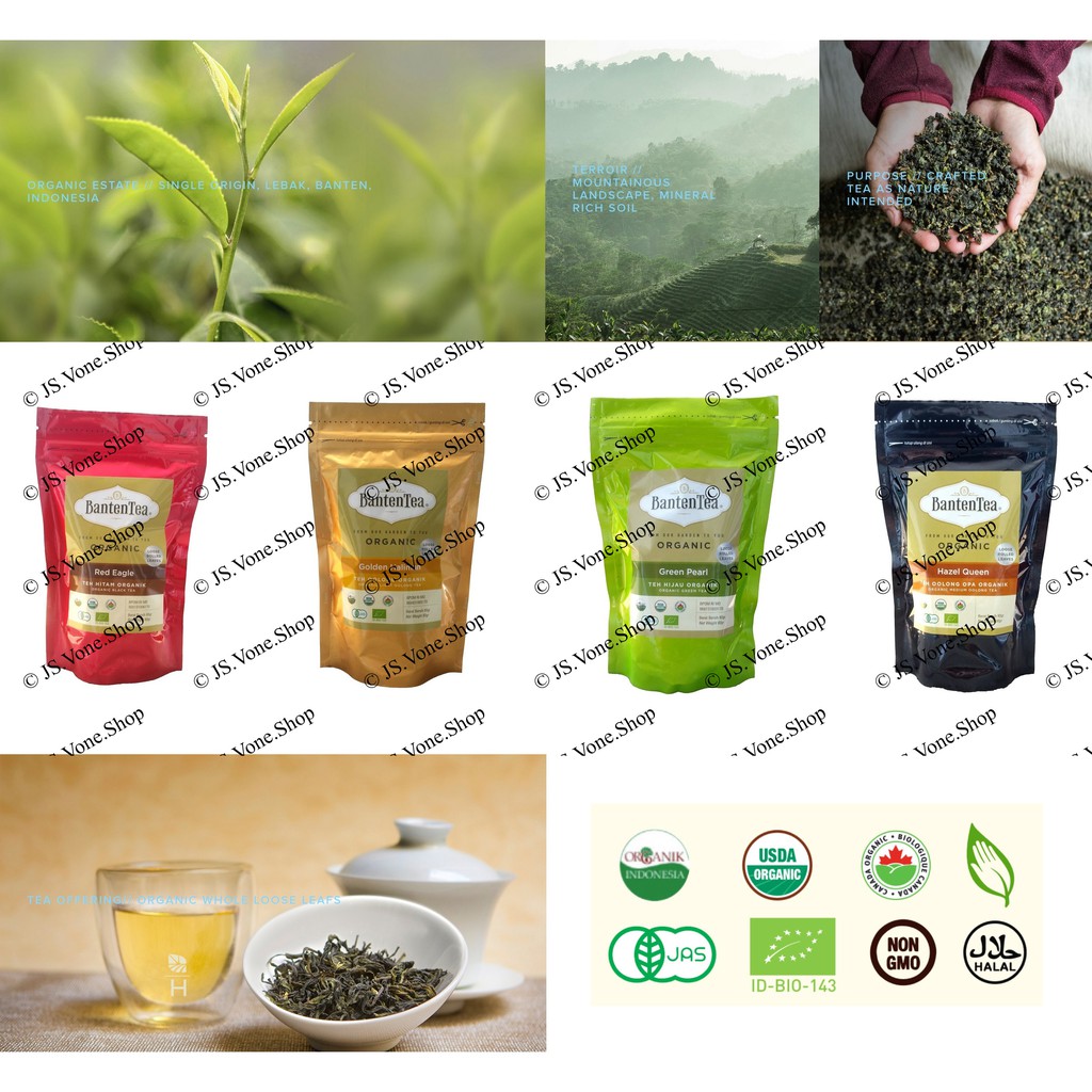 Banten Tea Organic / Teh Hijau - Oolong - Hitam Organik