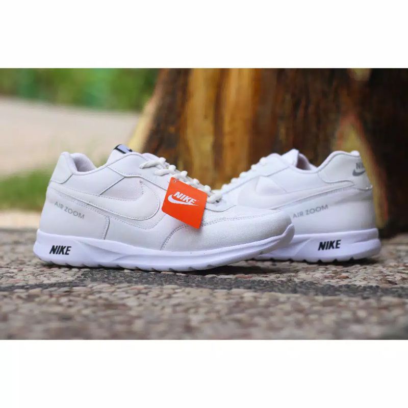 SEPATU PUTIH  SEPATU AIRZOOM FULL PUTIH UK 36-44 RUNNING SNEAKERS SANTAI TERLARIS SEPATU PRIA WANITA-3