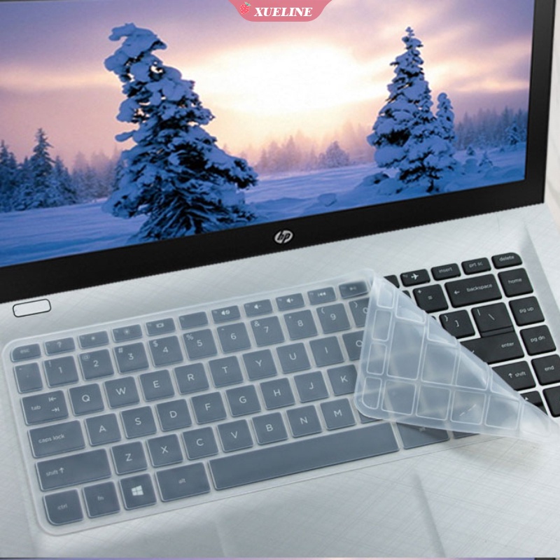 Skin Silikon Transparan Cover Pelindung Keyboard laptop HP 14 &quot;14-aq001tu