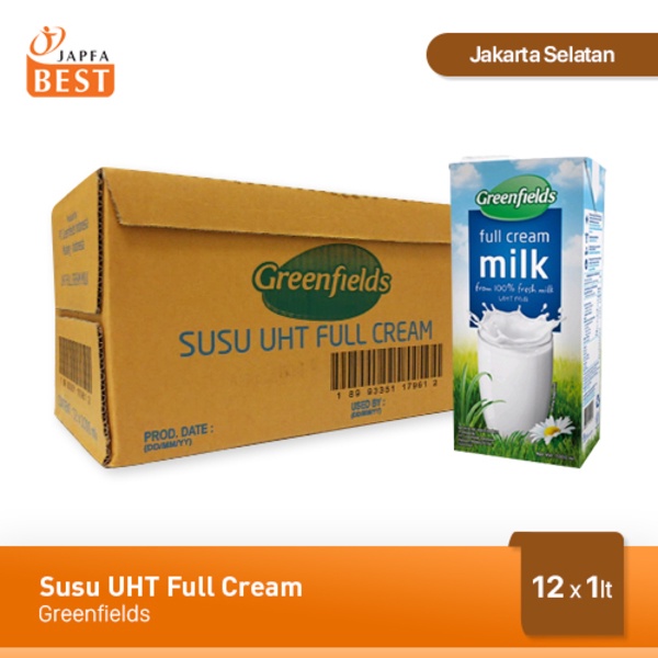 

Ee510 Susu Uht Full Cream Greenfields 12 Pcs X 1 Liter 6Ggddv