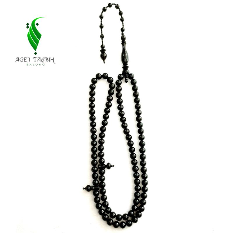 Tasbih Akar Bahar Black Yuser ORI!! Size 9mm, Motif Bulat//COD