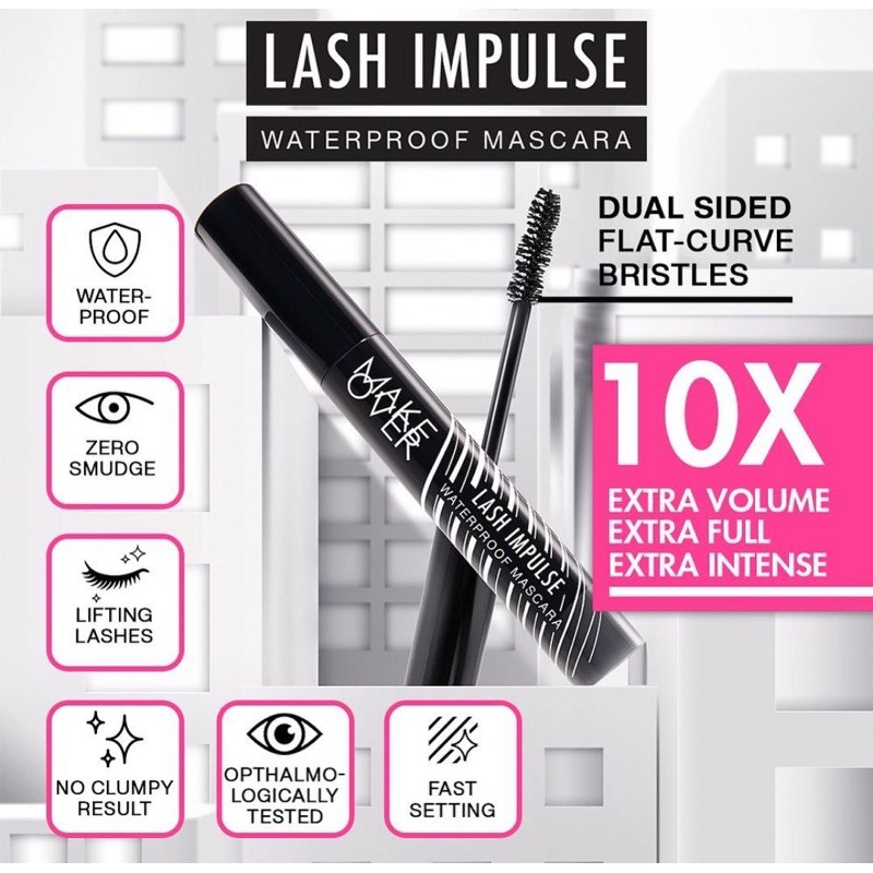 `ღ´ PHINKL `ღ´ 🅼🅰🅺🅴 🅾🆅🅴🆁 Make Over Lash Impulse Waterproof Mascara maskara anti luntur penebal eyelash