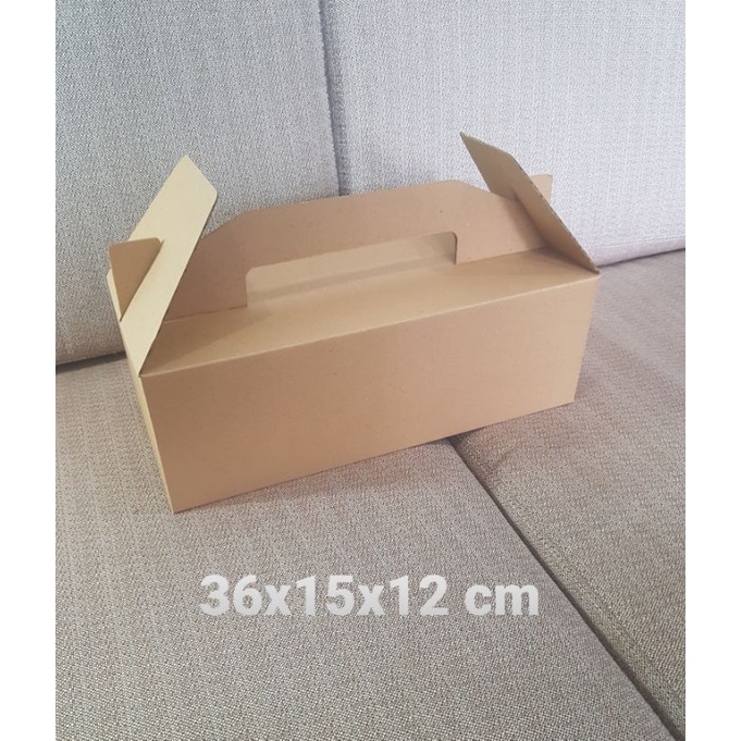 

Kardus Box uk. 36x15x12 cm Kotak Karton Die.Cut Tenteng DT