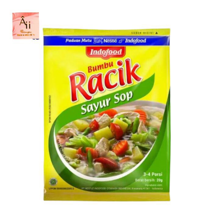 

ecer per sachet bumbu racik sop netto @20gr bumbu sop instan