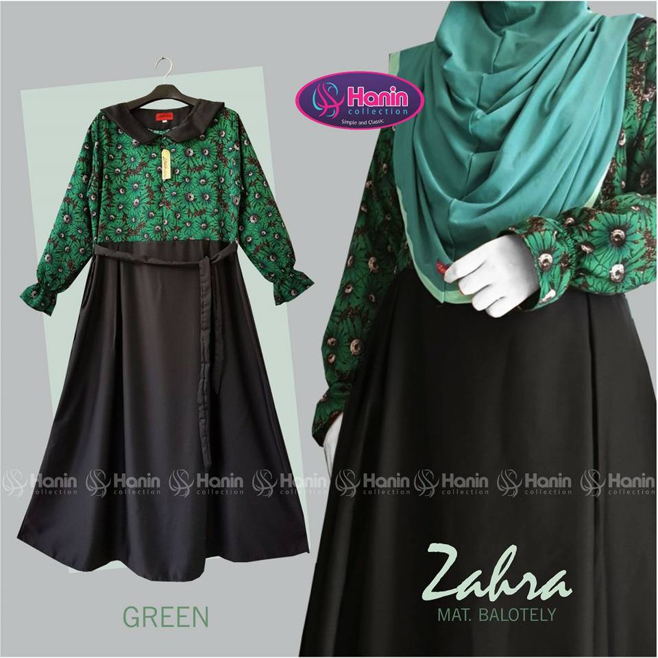 Zahra Syari | Gamis Syari | Balotelli Zahra | Zahra Green