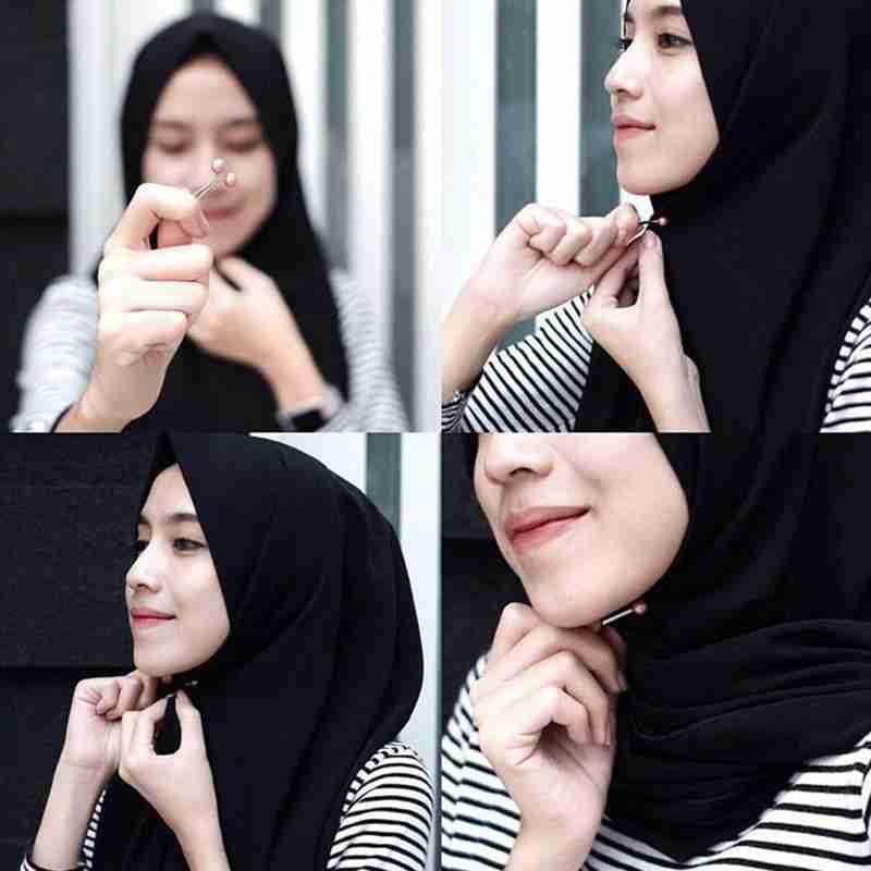 12pcs Bros Klip Syal Hijab Muslim Untuk Aksesoris