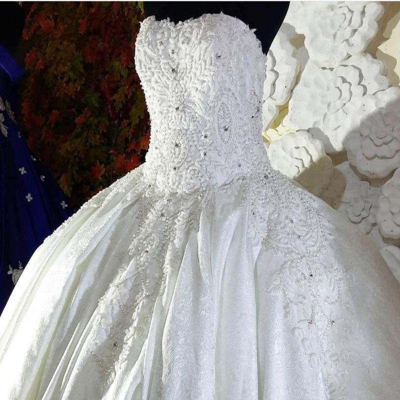 Gaun Pengantin Wedding Dress (Ukuran bisa disesuaikan dengan ukuran pembeli) 1