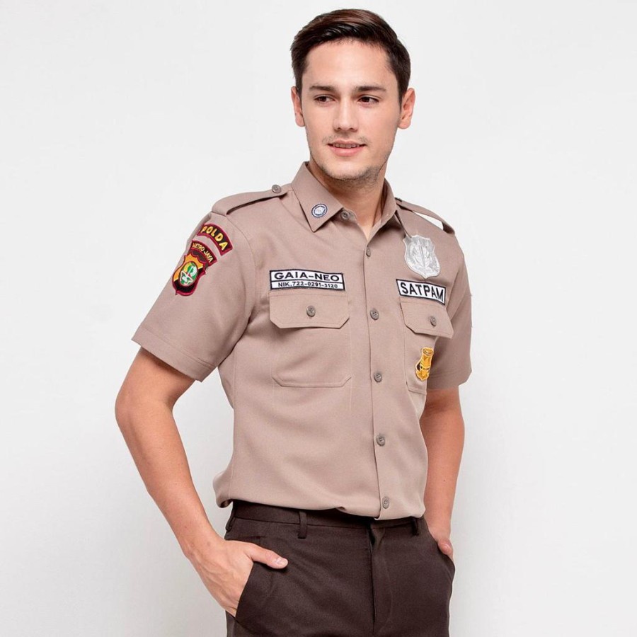 SERAGAM SATPAM PDH TERBARU BAHAN GAIA PREMIUM