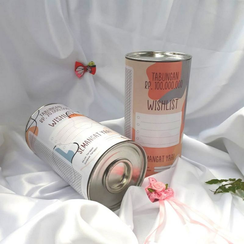 ❤ERSYAIBA❤ Celengan Target Jumbo Ukuran 20cm x 10cm | Celengan Viral