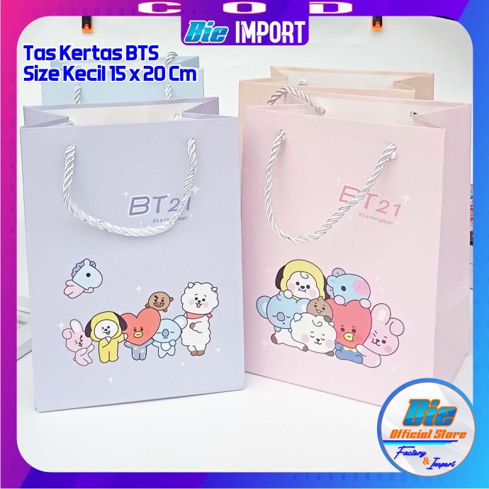 Tas Kertas BTS Korea Impor Best Seller Size Besar