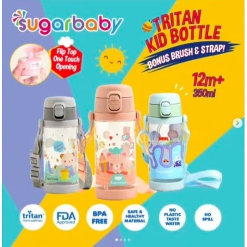 Botol Sugar Baby SugarBaby Tritan Sippy Star, Rabbit, 2in1, Kid Bottle BOTOL MINUM ANAK MURAH