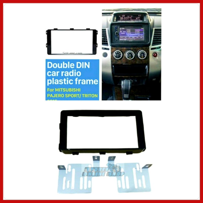 Frame Head Unit Doubel Din Pajero 2015up Layar 7in