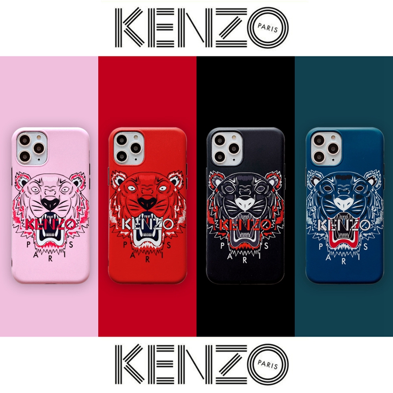 Casing Soft Case Desain Macan Kenzo untuk IPhone 11 Pro Max/X/XS/XR/6
