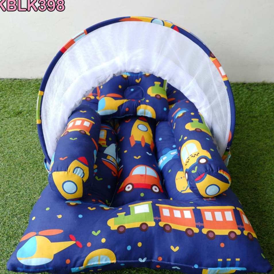 elha baby Kasur dakron bayi set lipat kelambu lepas tenda dialogue murah mode portable bukan busa