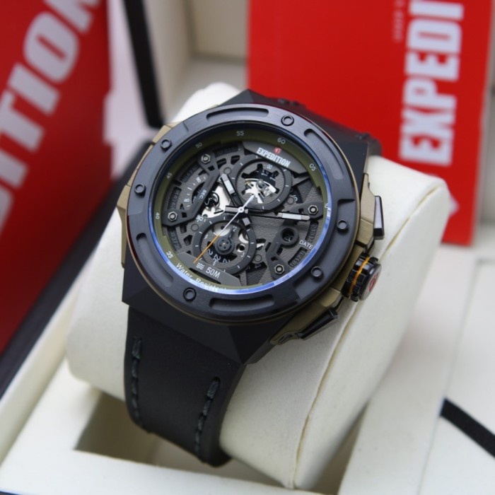 JAM TANGAN PRIA EXPEDITION E 6818 M ORIGINAL BLACK ARMY