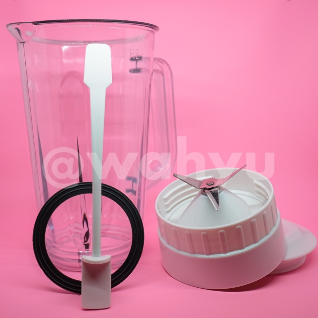 Gelas blender plastik Mill jus 101 ASLI mil / jar fiber komplit  miyako type 101 102 151 152 501