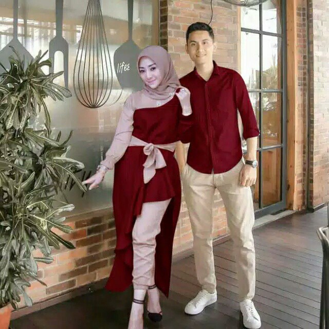 (COD) Couple Bellaluna Varian Warna / Pakaian Couple