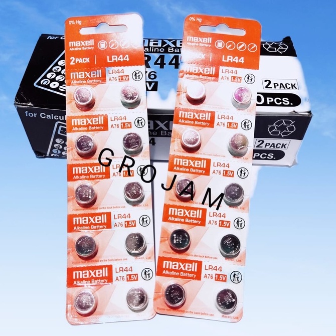 Baterai Maxell LR44 AG13 Maxell LR41 AG3 Maxell LR1130 390 AG10 Original